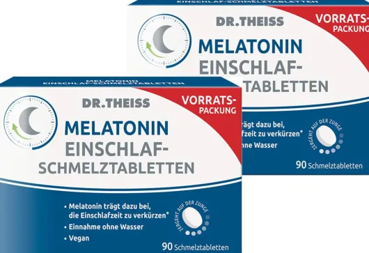 Dr.Theiss Melatonin Einschlaf-Schmelztabletten 2 x 90 Stück