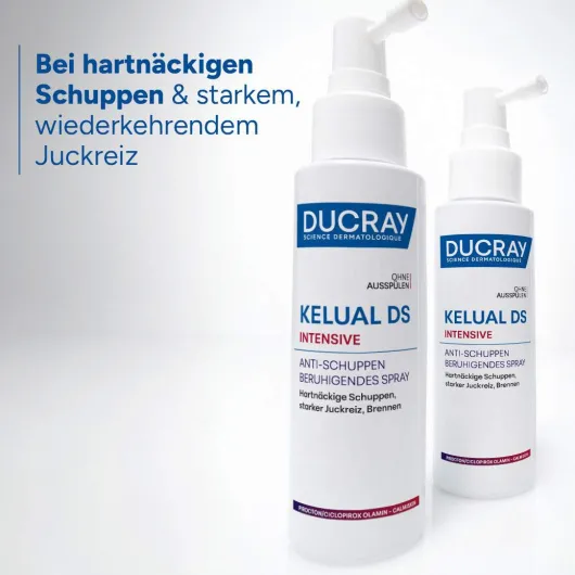 Ducray Kelual DS intensives Anti-Schuppen Intensivpflege-Shampoo 100 ml + Ducray Kelual DS intensives Spray 100 ml