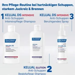 Ducray Kelual DS intensives Anti-Schuppen Intensivpflege-Shampoo 100 ml + Ducray Kelual DS intensives Spray 100 ml