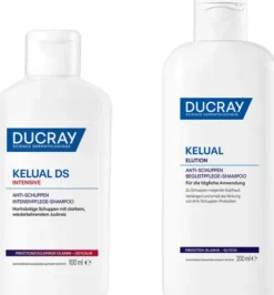 Ducray Kelual DS intensives Anti - Schuppen Shampoo 100 ml + Ducray Kelual Elution Begleitpflege 200 ml Shampoo