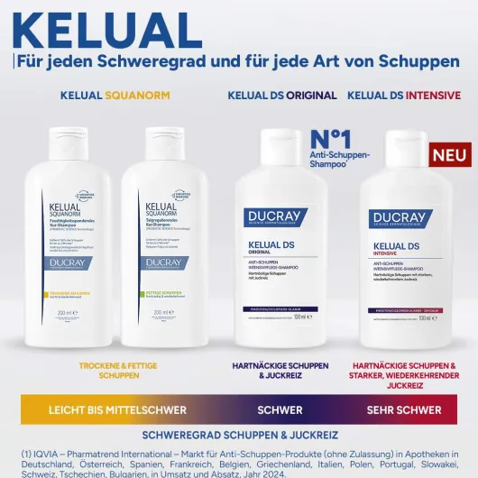 Ducray Kelual DS intensives Anti - Schuppen Shampoo 100 ml + Ducray Kelual Elution Begleitpflege 200 ml Shampoo