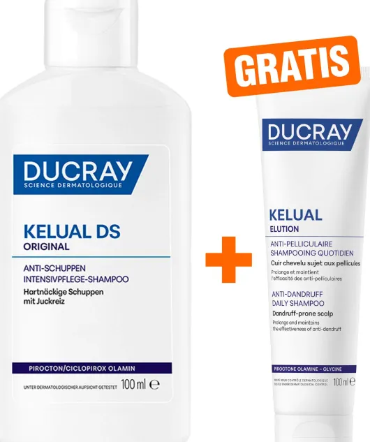 Ducray Kelual DS Shampoo 100 ml + gratis Ducray Elution ausgl. Shampoo 100 ml