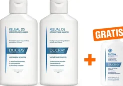 Ducray Kelual DS Shampoo 2 x 100 ml + gratis Elution ausgl.Shampoo 100 ml