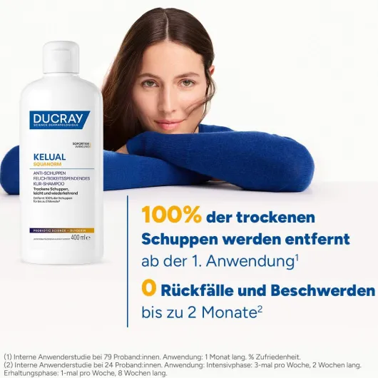 Ducray Kelual Squanorm Anti-Schuppen Shampoo trockene Schuppen Refill 400 ml