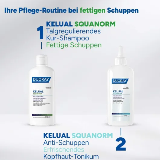 Ducray Kelual Squanorm Anti-Schuppen Shampoo fettige Schuppen Refill 400 ml