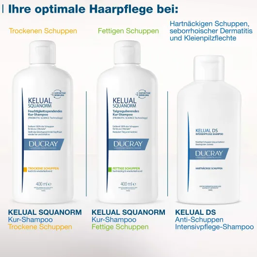 Ducray Kelual Squanorm fettige Schuppen 400 ml Shampoo