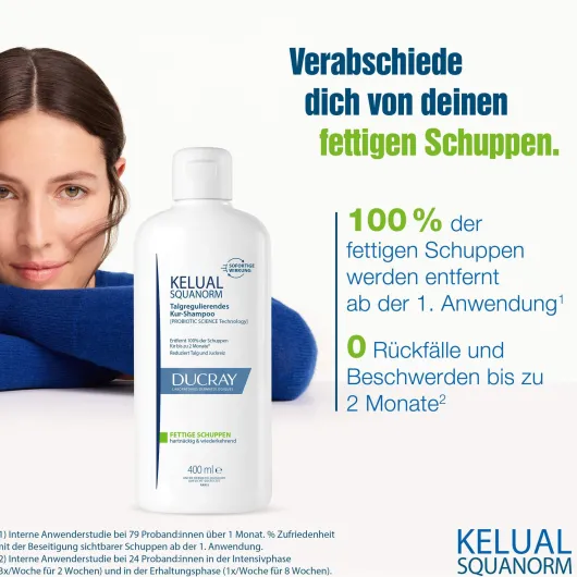 Ducray Kelual Squanorm fettige Schuppen 400 ml Shampoo