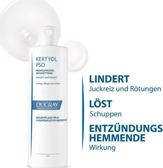 Ducray Kertyol PSO 400 ml Reinigungsgel rückfettend