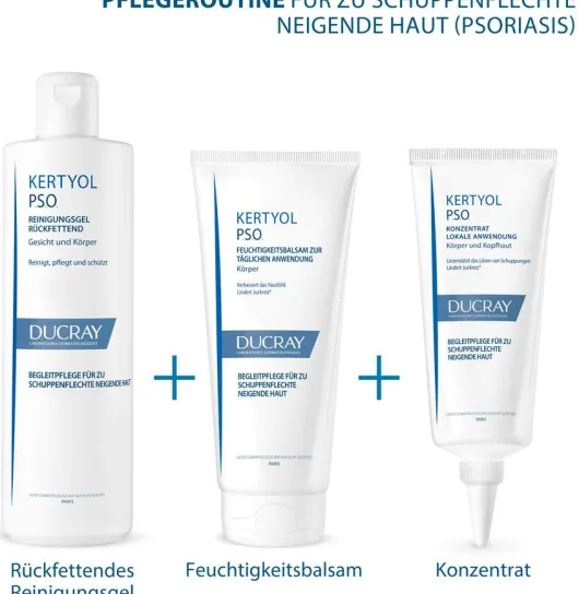Ducray Kertyol PSO 400 ml Reinigungsgel rückfettend
