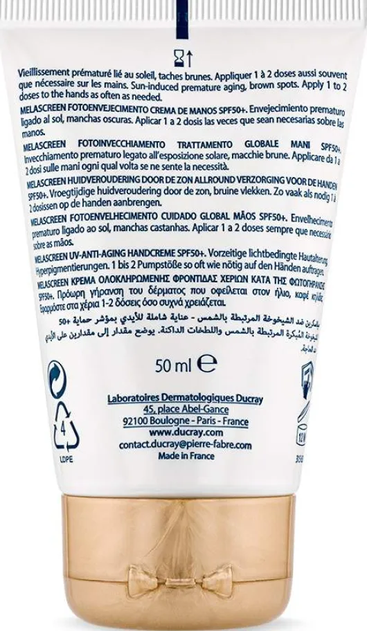 Ducray Melascreen Photoaging Handcreme SPF 50 + 50 ml