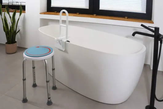 Duschhocker mit drehbarem Sitz, 1 Stück