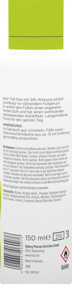 Efasit Fuß Deo Spray 150 ml