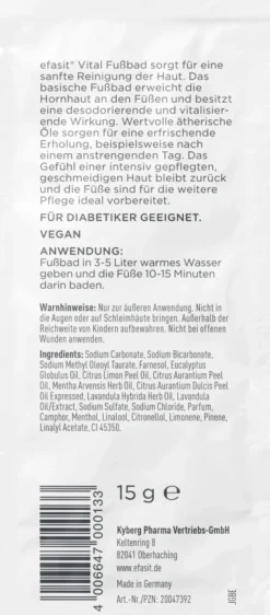Efasit Vital Fußbad Sachet 15 G