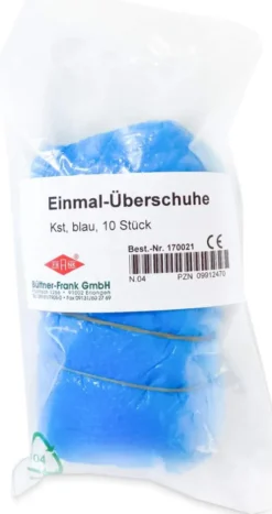 Einmal Überschuhe Kunststoff Blau 10 Stück