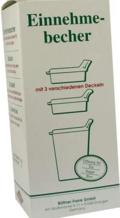 Einnehmebecher Kunststoff Mit 3 Trinkdeckeln 1 Stück