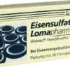 Eisensulfat Lomapharm 100 mg 20 Filmtabletten