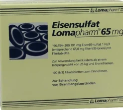 Eisensulfat Lomapharm 65 mg 100 Stück