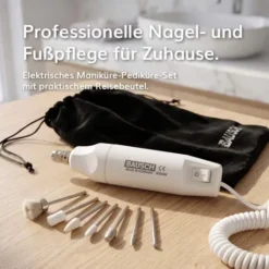 Elektrisches Maniküre-Pediküre-Set mit 7 Aufsätzen