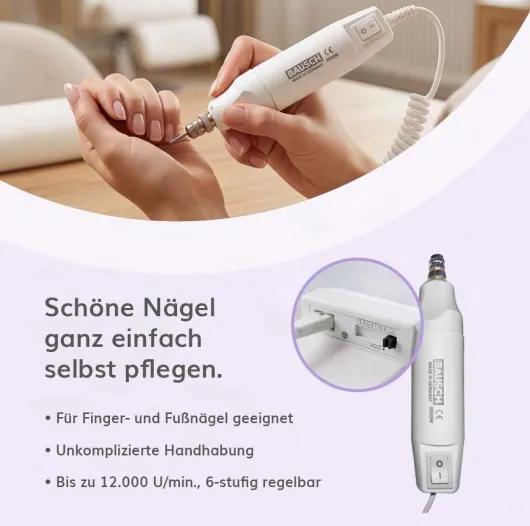 Elektrisches Maniküre-Pediküre-Set mit 7 Aufsätzen