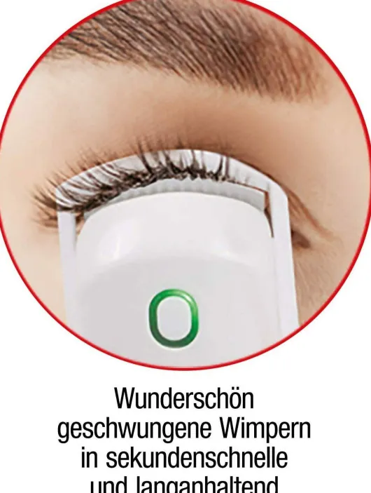 Elektrische Wimpernzange mit Wärme und Clipfunktion, 1 Stück