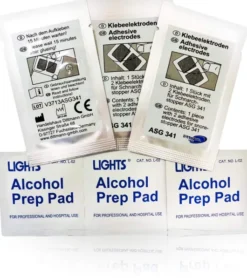 Elektroden Ersatz Pads 3x2 Stück +3 Alkohol pads