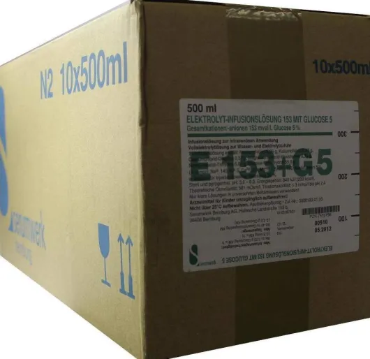 Elektrolyt Infusions-Lösung 153 Mit Glucose 5 10 X 500 Ml...