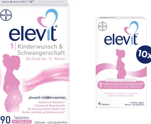 Elevit 1 Kinderwunsch & Schwangerschaft 90 Tabletten + gratis 40 Tabletten