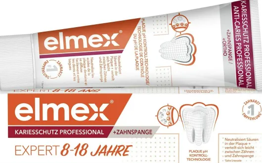 Elmex Kariesschutz Professional + Zahnspange Zahnpasta 75 ml