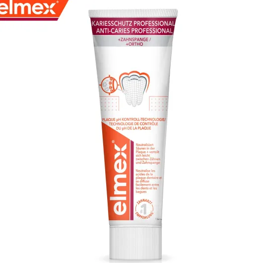 Elmex Kariesschutz Professional + Zahnspange Zahnpasta 75 ml