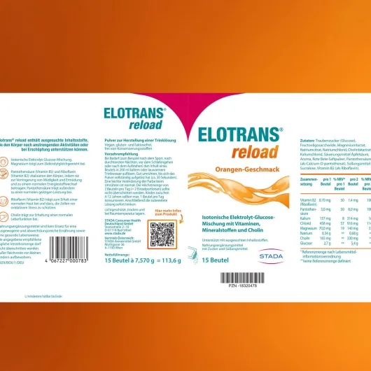 Elotrans reload Orange 15 Beutel