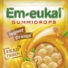Em Eukal 90 G Gummidrops Ingwer Orange Zuckerhaltig