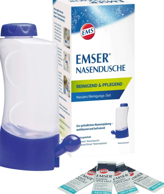 Emser Nasendusche mit 4 Beutel Nasenspülsalz