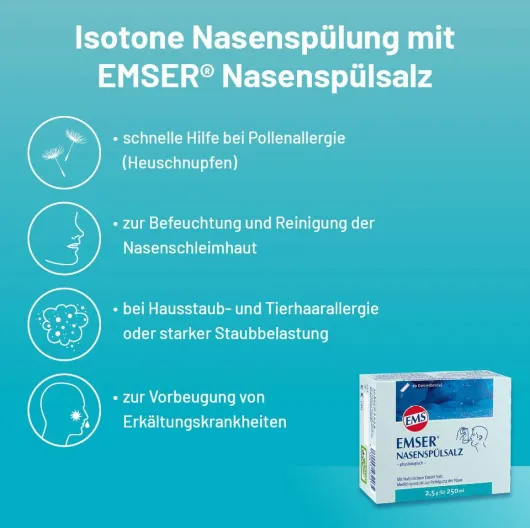 Emser Nasenspülsalz physiologisch 50 Beutel Pulver