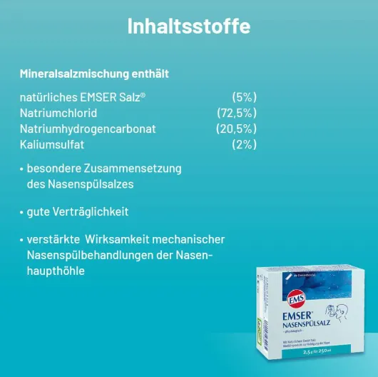 Emser Nasenspülsalz physiologisch 20 Beutel Pulver
