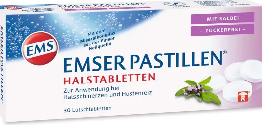 Emser Pastillen mit Salbei zuckerfrei 30 Pastillen