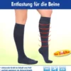 Energy Stützkniestrümpfe Unisex, jeans Größe 39-42