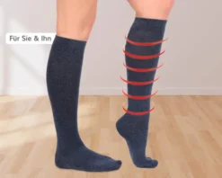 Energy Stützkniestrümpfe Unisex, jeans Größe 39-42
