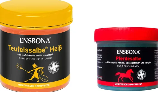 Ensbona Teufelssalbe Heiß 200 ml Salbe + Gratis Pferdesalbe 50 ml Ensbona Classic