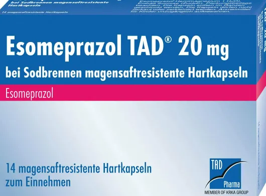 Esomeprazol Tad 20 mg 14 Magensaftresistente Kapseln