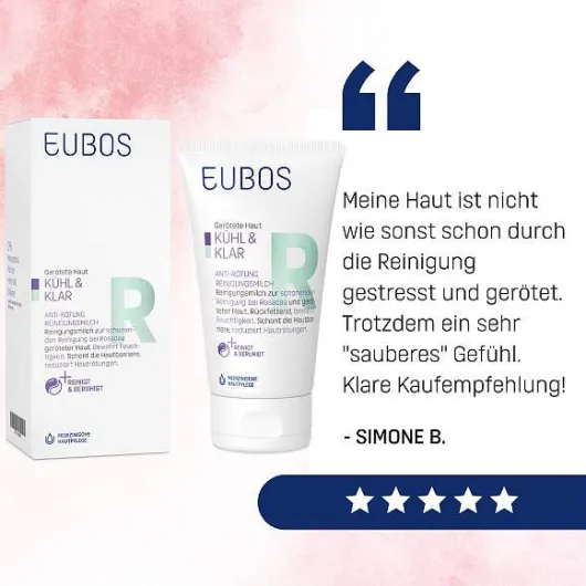 Eubos Kühl & Klar Anti-Rötung Reinigungsmilch 150 ml
