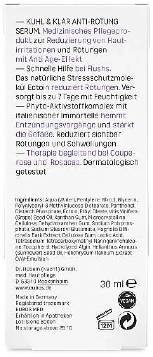 Eubos Kühl & Klar Anti-Rötung Serum 30 ml