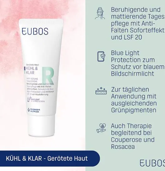 Eubos Kühl & Klar Anti-Rötung Tagescreme LSF20 40 ml
