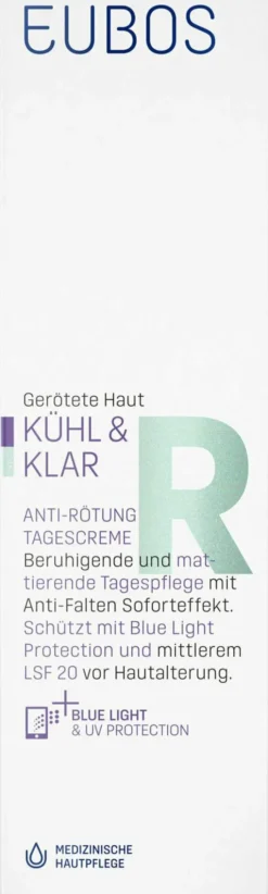 Eubos Kühl & Klar Anti-Rötung Tagescreme LSF20 40 ml