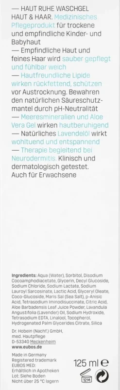 Eubos Kinder Haut Ruhe Waschgel 125 ml Gel