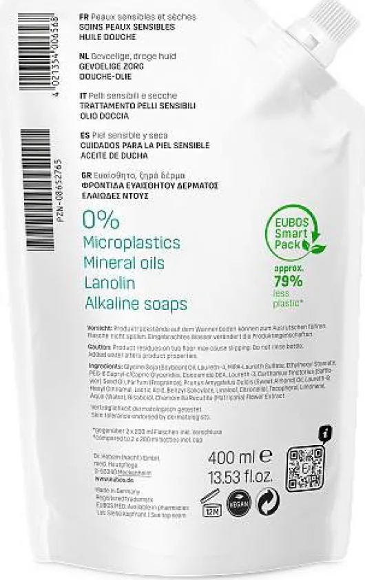 Eubos Sensitive Duschöl F Nachfüllbeutel 400 ml Öl