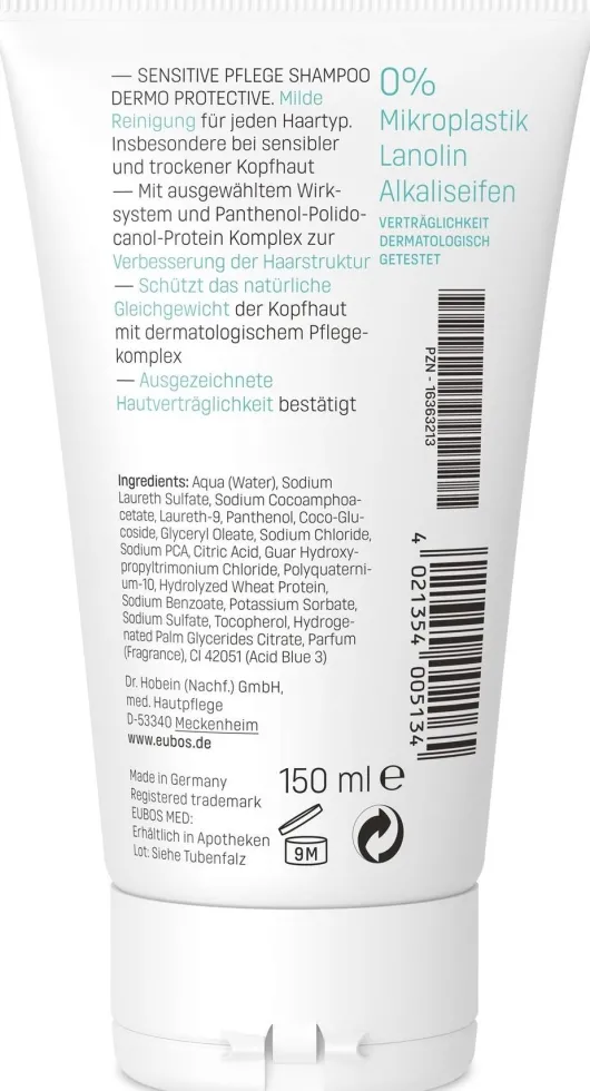 Eubos Sensitive Shampoo Dermo Protectiv 150 ml