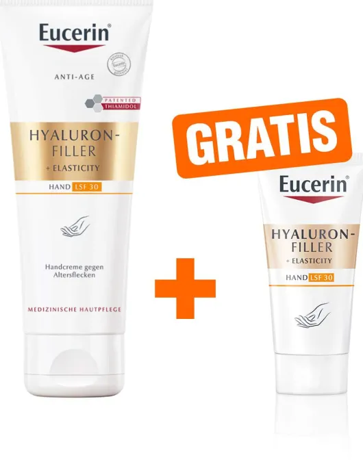 Eucerin Age Hyaluron Filler + Elasticity Handcreme LSF 30 75 ml + gratis Elasticity Handcreme 20 ml
