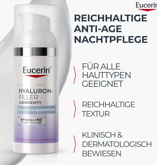 Eucerin Anti-Age Hyaluron-Filler Epigenetic Nachtpflege 50 ml Creme