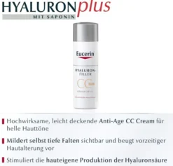 Eucerin Anti Age Hyaluron Filler Cc Hell Cream 50 ml Creme