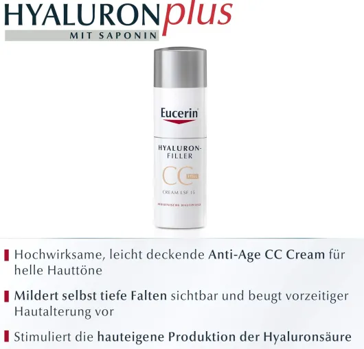 Eucerin Anti Age Hyaluron Filler Cc Hell Cream 50 ml Creme